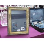 A Hallmarked Silver Mounted Rectangular Photograph Frame, RC, Sheffield 1997, with ribbon and reed