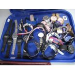 A Collection of Assorted Ladies and Gent's wristwatches, including Casio digital etc:- One Tray