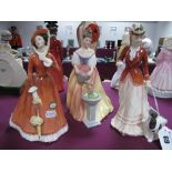 Royal Doulton Figurines - 'Julia' HN 2765, 'Sarah' HN 3384. 'Alexandra' HN 3286. (3)