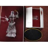 Swarovski Crystal Figure 'Columbine'; together with SCS Annual Edition 2000 Plaque, (both boxed)