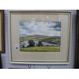 An Edward Billin (Sheffield Artist) 'Strines Reservoir', watercolour signed, 25.5 x 30.5cm