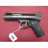 Webley MK1 .177 Pistol With Black Bakelite Handle.