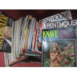 Gentleman's Magazines - 'Mayfair' ten of vols 4 to 6; 'Penthouse' six of vols 4 to 6; 'Knave' four