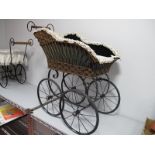 A Modern Victorian Style Dolls Pram.