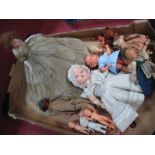 A Quantity of Mid XX Century Dolls, including dolls house, BND, Tudor Rose among others plus a