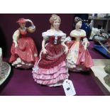 Royal Doulton Figurines - 'Southern Belle' HN 2229, 'Sweet Sixteen' HN 3648, 'Buttercup' HN 239. (