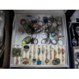 A Collection of Assorted Dress Rings, including glass, imitation gem set, etc; contained in a