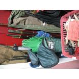 Fishing Interest - Rods to include Nexave Match 390L, ERC Stafrield, Olympic, Aiwa etc, umbrella, 6"