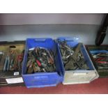 Tools - spoke shaves, monkey wrenches, spanners, clamps, pipe slices, cutters and other tools:- Four