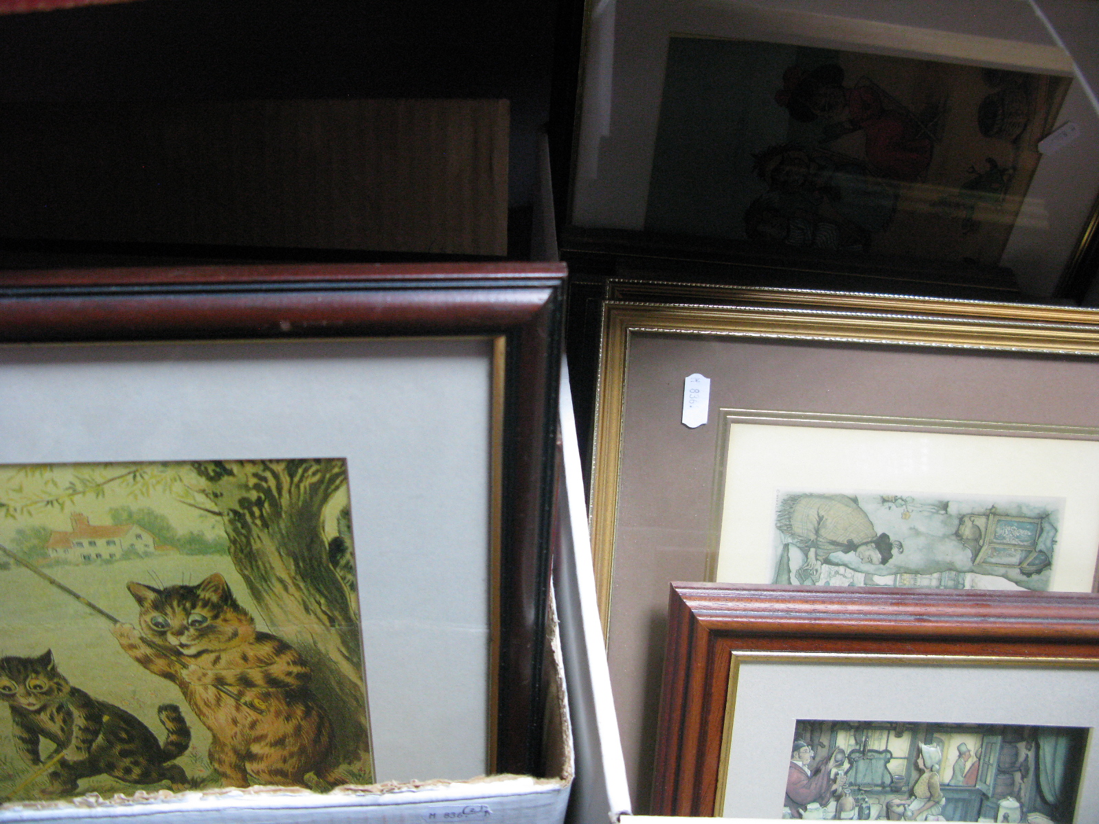 A Quantity of Louis Wain and Anton Peck prints:- Two Boxes