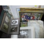 Early XX Century Photograph Album, XIX Century indentures, Stanley Royle print of the