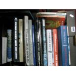 Box of Reference Books, hard and paperback including photography, cameras, travel, steam engines,