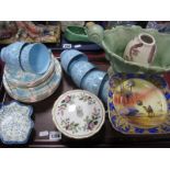 An Early XIX Century Pickle Dish, Noritake comport, Washington pottery tea set:- One Tray