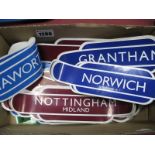 Train Window Stickers - Haworth, Carlisle, Settle, etc.