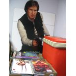A 'Star Wars' Trilogy, dvd, floor standing shop display advertising card, Marvel.com comics, Star
