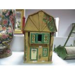 A Mid XX Century Dutch Barn Style Dolls House, with furniture.