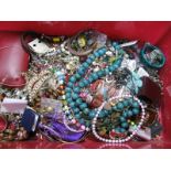 A Large Mixed Lot of Assorted Costume Jewellery:- One Box