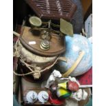 Postal Balance Scales, childs desk globe, Bulmers Cider advertising, Woodpecker, plant stand,