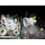 A Quantity of Glassware and Ceramics:- Two Boxes