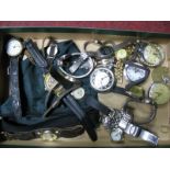 Two LCD Wristwatches, many others, Lacorda '15', Smiths & Ingersoll pocketwatches, Great War medal.