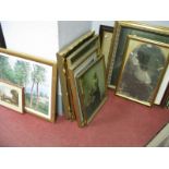 Nine Various Coloured Prints, plus spare gilt frame. (10)