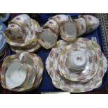 Standard China Tudor Shape Tea Service, RdNo760470, comprising cups, saucers, sugar bowls, bread and