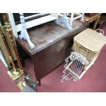 A Late XVIII Early XIX Century Mahogany Drop Leaf Table, with two centre legs.