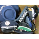 Seven Police Hats/Caps, including New Zealand and South Africa.