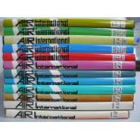 Twelve Volumes of Air International. a hardcover publication for aviation enthusiasts, volumes 39-