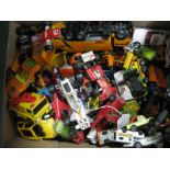 A Collection of Playworn Diecast, including Corgi, Matchbox, Polistil and others:- One Box