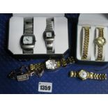 Philip Mercier Ladies Wristwatch and Matching Bracelet, a his/hers boxed set and three further