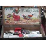 A Quantity of Mid XX Century Toys, cigarette cards, lead figures among other items contained in a