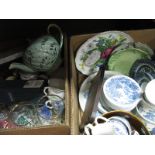 Wedgwood 'Countryside' Table Ware, Balfour tea service, Sadler tea pot, Waterford 'Marquis' vase,
