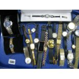 A Marcasite Set Art Deco Style ladies Cocktail wristwatch; together with assorted further ladies and