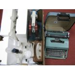 Teltron Deflection Tube 320 turns, two Planar Triodes, Roberts radio, Olivetti typewriter.