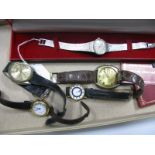 Zenith Vintage Ladies Wristwatch, in original case; together with Lucerne and Hana vintage gent's