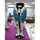 A Moorcroft Pottery Vase, painted in the 'Rennie Rose' design by Rachel Bishop, shape 75/10,