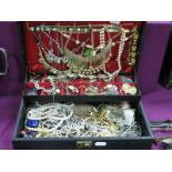 A Mixed Lot of Assorted Costume Jewellery, including imitation pearls, necklaces, earrings,