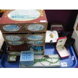 Assorted Costume Jewellery, including ladies Rotary wristwatch, beads, bangle etc:- One Tray