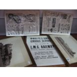 Mc Framed Sign (McNeilly's & AG News Omnibus Services, Now Absorbed by L.M.S Railway Northern