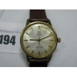 Omega; A Vintage Seamaster Automatic Gent's Wristwatch, the signed dial with line markers and centre