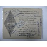 Coronation Street Autographs - Pat Phoenix (Elsie), Violet Carson (Ena), Jack Howarth (Albert),