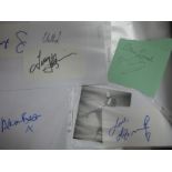 Autographs - All Unverified - Ron Moody, Matt Lucas, David Walliams, George Clooney, Edward Fox,