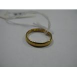 A 22ct Gold Plain Wedding Band.