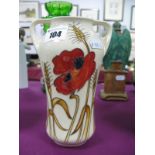 A Moorcroft Pottery Vase, painted in the 'Harvest Poppy' design by Emma Bossons, shape 375/7,