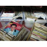 A Quantity of 45rpm/EP's, mostly 1950's - 80's mixed genres including Kinks, Tamla Motown, Elvis,