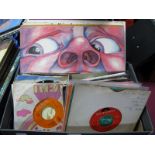 Lp's and 45's King Crimson 'In the Court' LP (Pink Rim Island); Fairport 'Full House (large 'i'