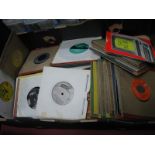 A Nice Collection of Over 60 7" Singles to Include, The Doors, Beatles, Rolling Stones, David Bowie,