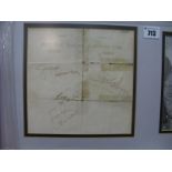 The Beatles: A Set of Autographs Circa 1964, signed Paul McCartney, John Lennon, George Harrison and