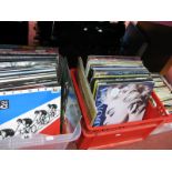 Over One Hundred LP's/12" Singles, to include Europe, Meatloaf, Madonna, Altered Images,